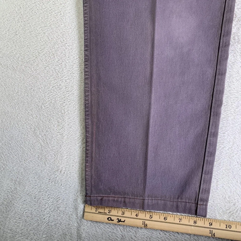 Calvin Klein Jeans Jeans Mens 33x26 Purple Relaxed‎ Fit Straight Leg Denim Pants